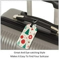 thumbnail image 3 of Square 2Pack PU Leather Christmas Tree Cruise Luggage Tag with Privacy Cover and Name ID Tag for Travel Handbags Backpacks Luggage Tags, 3 of 6