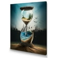 thumbnail image 2 of DESIGN ART Designart "Hyperealistic Hour Glass I" Surrealism Landscape Canvas Wall Art 24 in. wide x 32 in. high, 2 of 5