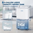 thumbnail image 2 of 50 Pint Dehumidifier for up to 5,500 Sq Ft, with Reusable Air Filter 2.4 Gallon Water Tank, Compact for Home, Basement, Large Sized Rooms, Bathroom, 2 of 9