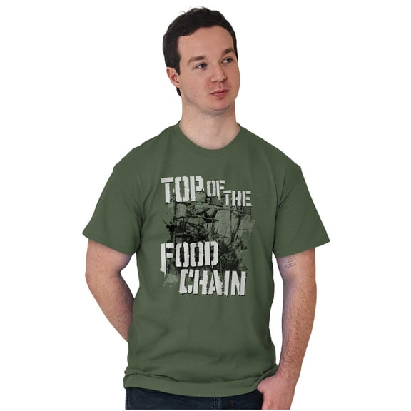 Hunter Life Top of the Food Chain Men's Graphic T Shirt Tees Brisco Brands S