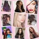 thumbnail image 5 of Extensiones con pinza Umylar para el cabello, color rojo purpurina, 12 unidades, 5 of 6