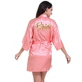 thumbnail image 6 of LYMAYTER Women Satin Robe Summer Fashion Lightweight Gold Lettered Kimono for Sleepwear Bathrobe S-2XL, 6 of 7