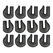 12 Pack Heavy Duty 5/8" Weld On Grab Hook, Grade 70 Clevis Chain Hook for Trailer, Truck, Rigging, Flatbed, Tractors, Loader Bucket, Tie Down (12)