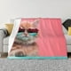 thumbnail image 1 of Fotbe Cool Cat Pink Sunglasses Manta de Franela con Estampado, Manta Ultrasuave para Cama, Sofá, Auto, Hipoalergénica y Antibolitas-80"x60", 1 of 6