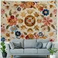 thumbnail image 4 of Shiartex Wall Tapestry Bohemian - Floral Vine Wall Hanging Celestial Sun Moon and Star Tapestries Hippie Home Decor Boho Tapestry for Bedroom Aesthetic  Painting, 4 of 6