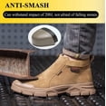 thumbnail image 2 of AUXDIQ Safety Trainers Men Women Steel Toe Cap Work Shoes Comfy Construction Industrial Sneakers, 2 of 6