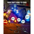 thumbnail image 5 of DEWENWILS 28FT (10'+6'+6'+6') Outdoor Extension Cord for Outside Christmas Lights Decoration, Multi Outlets Extension Cord Splitter 16 AWG SJTW Green, 5 of 5
