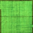 thumbnail image 1 of Ahgly Company Indoor Square Abstract Green Modern Area Rugs, 4' Square, 1 of 4