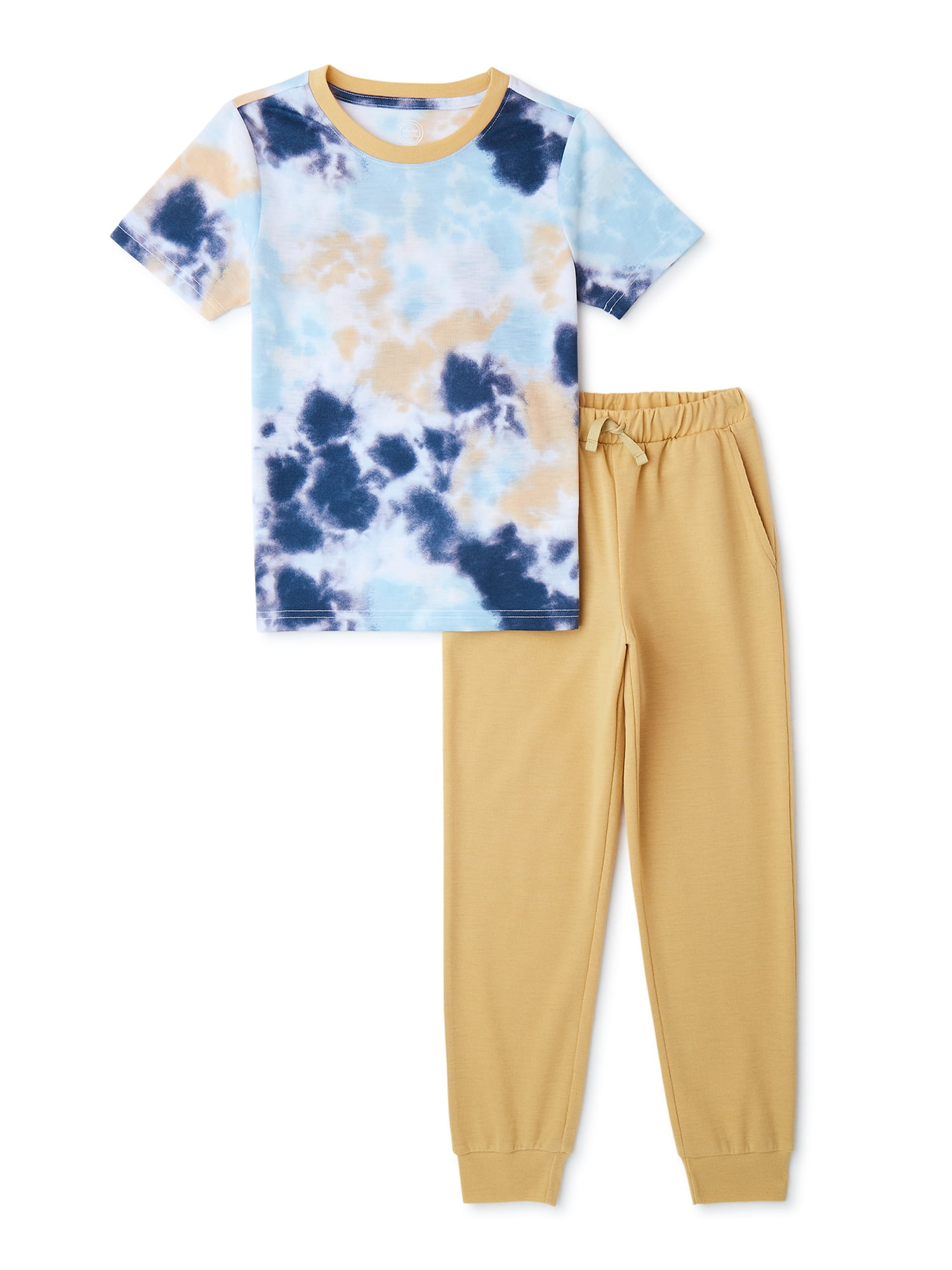 Wonder Nation Boys Short Sleeve Sleep Set, Sizes 4-18 & Husky