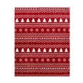 thumbnail image 6 of (2 pack) Holiday Time 50"x60" Red Classic Christmas Rolled Plush Throw, All Ages, 6 of 6