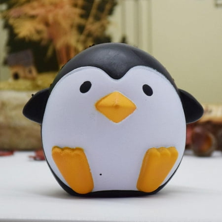 Squishy Fashion Cute Slow Climbing Penguin Cute Scented Venting Bun Cake Squeeze Toy