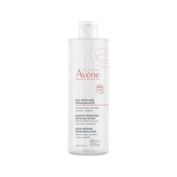 Avene Makeup Removing Micellar Water - 3-in-1 No Rinse Cleanser for all Skin Types, 13.5 fl oz