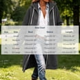 thumbnail image 3 of Oversize Winter Coats for Women, Women's Fashion Large Size Solid Color Zipper Hooded Plus Velvet Thickened Long Sleeve Jacket Dark Gray M, 3 of 6