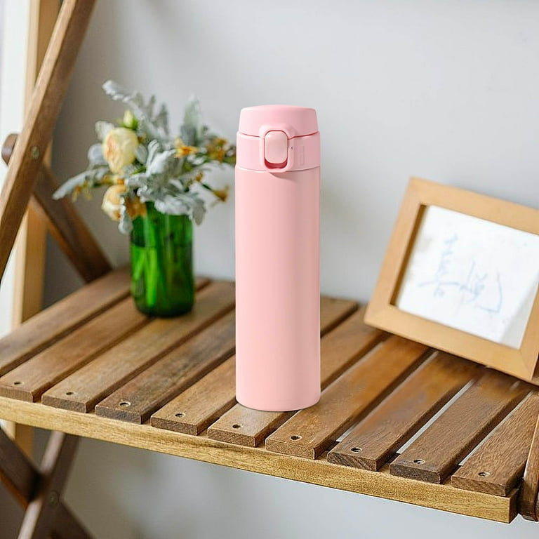 Stainless Steel Insulated Water Bottle with Handle, 450ml Double Wall  Vacuum Insulation Cup, 12-Hour Hot/Cold Retention, Bounce Cover, Portable  for Travel & Daily Use - Walmart.com