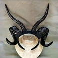 thumbnail image 5 of Diadema gótica de cuerno de oveja y antílope, Animal del bosque, exposición de Aries, disfraz de lujo, cuernos, accesorios para fotos de animales, accesorio para el cabello, 5 of 5