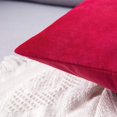 thumbnail image 2 of Juego de 2 Fundas de Cojín de Terciopelo Fundas de Almohada Decorativas para Sofá Decoración Súper Suave Hogar Sala de Estar Dormitorio para Sofá 45X45CM Rojo, Funda de Almohada para Sofá de Franela N, 2 of 4