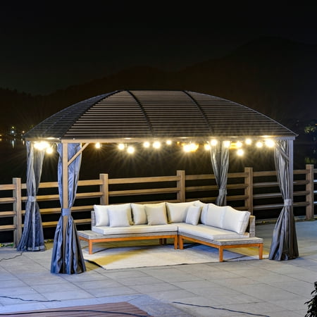 gazebo hardtop nettings outsunny