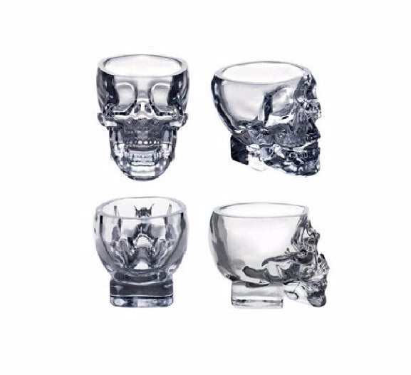 OliaDesign Crystal Skull Pirate Shot Glass Drink Cocktail Beer Cup 