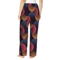 thumbnail image 3 of Xecao Circular Stripes Women's Straight Lounge Pajama Pants: The Epitome of Relaxed Sleepwear, 3 of 9