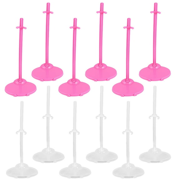 12pcs Desktop Doll Stand Holder Toy Fixing Clip Stable Display Accessory