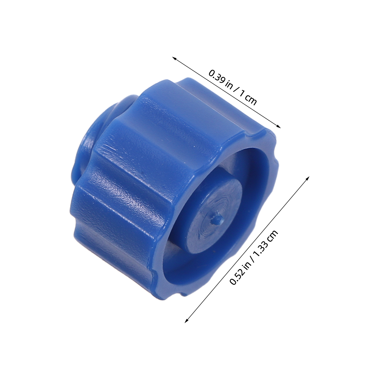 ETHZZLE 50Pcs Blue Plastic Dispensing Needle Tip Caps with Luer Lock Screw Type for Laboratory and Industrial Use