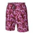 thumbnail image 4 of Wukai Orchids Flowers Print Beach Trunks with Compression Liner Swimsuit Quick Dry Beach Sports Shorts with Pocket-Large, 4 of 6
