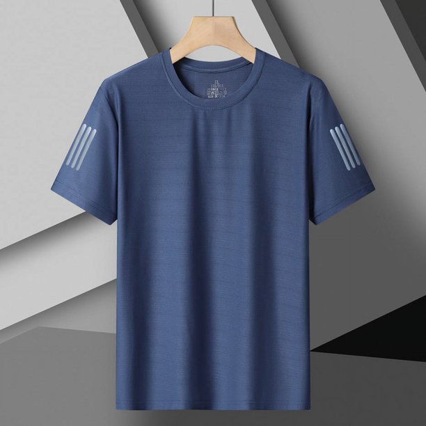 Camiseta seca de manga corta con cuello redondo y aire acondicionado de verano, holgada, de sección delgada, para trabajo en grupo al aire libre para hombres y mujeres + paquete de logotipo