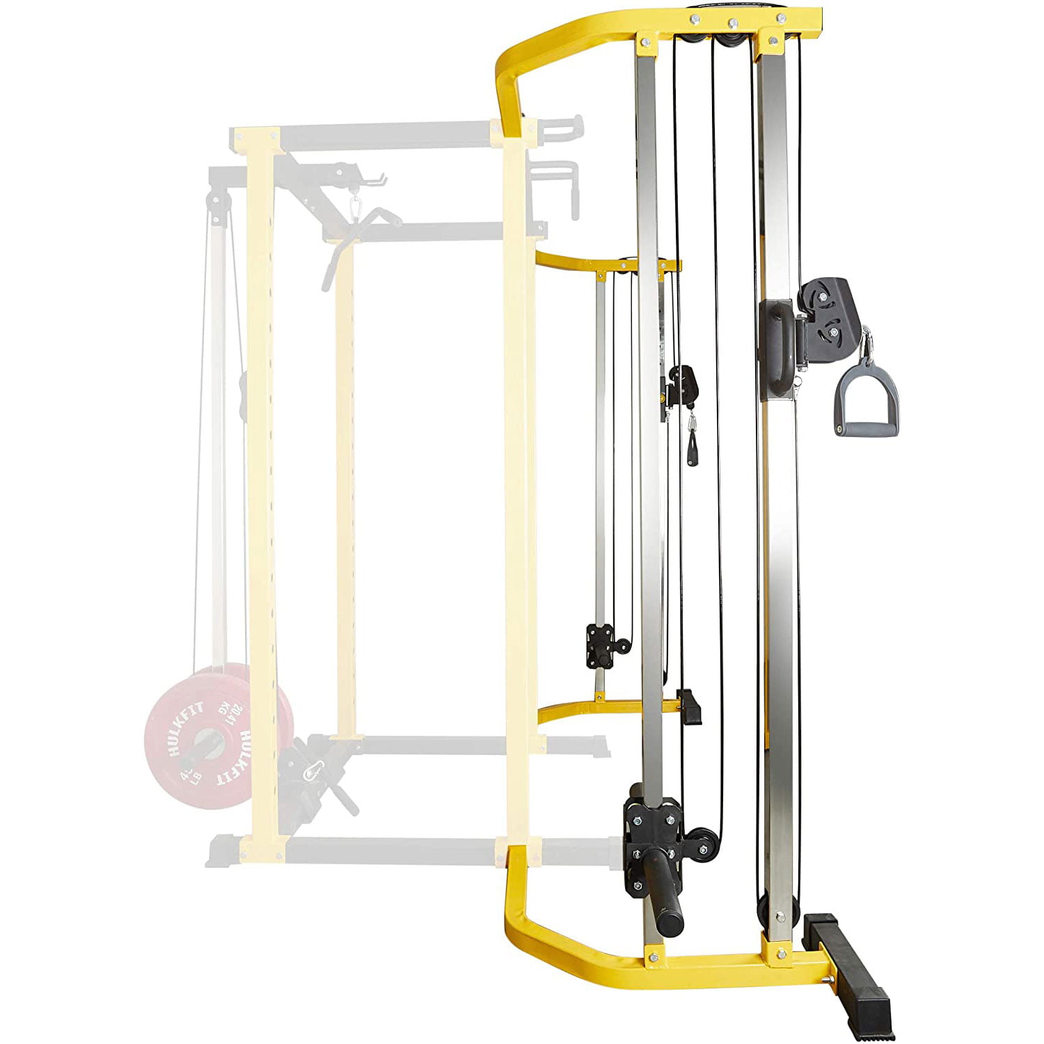 scared Moment Intervene HulkFit Cable Crossover Attachment Multi-Function Adjustable Exercise Power  Cage, 1000-Pound Capacity, Yellow - Walmart.com