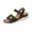Black, variant on EKVAHL Orthopedic Wedge Sandals for Women, Soft Faux Suede Floral Decor Slip On Walking Shoes, Air Cushion Casual Travel Daily Sandals Purple