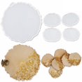thumbnail image 2 of Moldes de Resina de Silicona, 1 Molde de Bandeja de Resina + 4 Moldes de Posavasos, Moldes de Bandeja, Bandeja y Posavasos Epo, 2 of 5