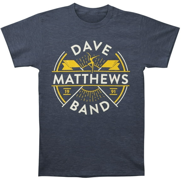 Men's Dave Matthews Band Flag Tee Slim Fit T-shirt X-Large Heather Navy