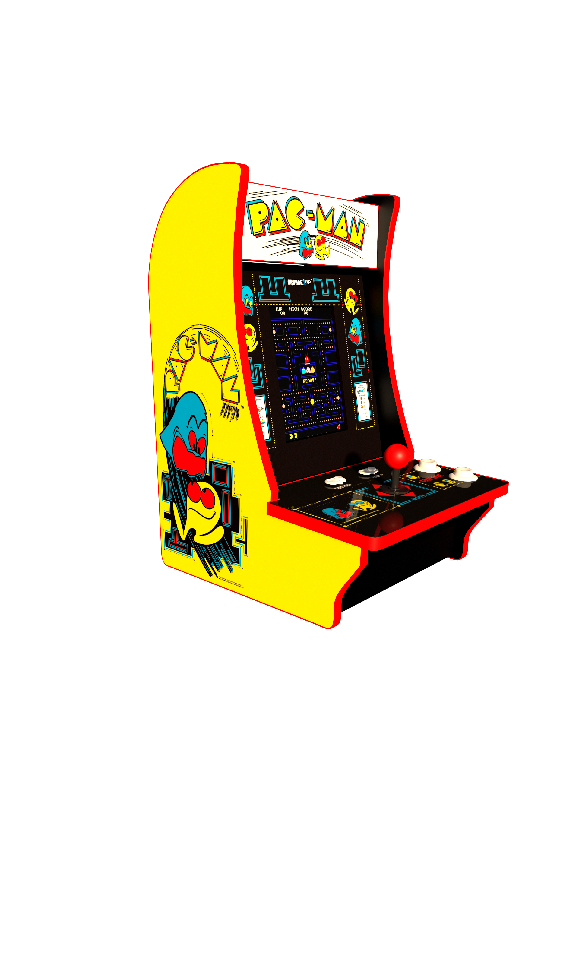 Pac-Man and Pac & Pal Counter Arcade Machine, Arcade1UP - image 5 of 10