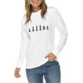 thumbnail image 3 of Big Size Black Chess Piece Graphic Long Sleeve Crewneck Tee - White XL, 3 of 4