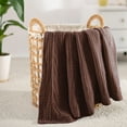 thumbnail image 6 of Carriediosa 100% Cotton Muslin Throw Blanket Gauze Blankets for Adults Soft Throws for Bed and Couch, 50" x 70" Dark Brown, 6 of 6
