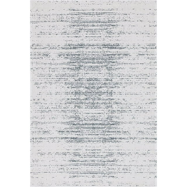 Unique Loom Décatur Tapis en Treillis Teint 5' 2 x 7' 5 Rectangle Ivoire/gris