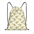thumbnail image 1 of Gaeub Green Snake Drawstring Backpack Bag Sport Gym Sackpack Heavy Duty String Backpack for Men Women-Medium, 1 of 6