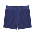 thumbnail image 4 of TiaoBug Girls Kids Gymnastic Shorts Ballet Dance Bottoms Shiny Rhinestones Tumbling Yoga Sports Shorts Navy Blue 10, 4 of 5
