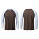 thumbnail image 3 of pstuiky Camisas para hombre de manga larga, Camisa deportiva ligera y transpirable de manga larga con cuello redondo y bloques de color para hombre top de hombre xxxxxl, 3 of 3