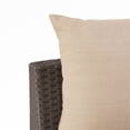 thumbnail image 5 of Noble House Newton 8 Seater Round Wicker Sectional Sofa Set Dark Brown and Beige, 5 of 14