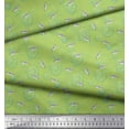 thumbnail image 3 of Soimoi Green Cotton Voile Fabric Bubbles & Penguin Watercolor Fabric Prints By Yard 58 Inch Wide, 3 of 3