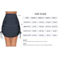 thumbnail image 2 of Womens Swim Skirt Drawstring Tummy Control Swim Bottom with Built-in Brief, 2 of 6