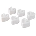 thumbnail image 2 of Luces LED de té con forma de amor, lámpara de vela de luz cálida alimentada por batería para iluminación decorativa, Decoración de mesa de boda, 6 uds., 2 of 8