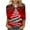 Red, variant on Christmas Tops for Women Fall Tops Dressy Casual Fitted Fall 3/4 Sleeve Shirts Blouses Dressy Casual Xs