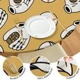 thumbnail image 4 of Yellow Baseball Items Pattern Round Fitted Tablecloth with Elastic Edge,Dining Table Cover Waterproof,Outdoor Round Tablecloth for Camping,Dining,Indoor and Outdoor, 4 of 7