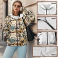 thumbnail image 7 of SCRAWLGOD Cats Dogs Yellow Beige Zip Up Hoodies for Women Relaxed Shoulder Comfortable Clothes Hooded Pocket Jacket Fall Winter Outfits for Office Party Exercise Holiday, S, 7 of 7