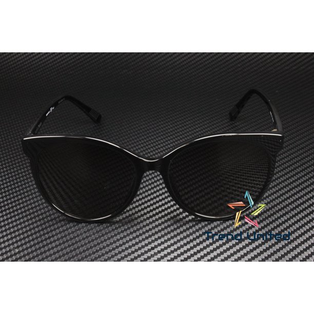 BOTTEGA VENETA BV1022SK 001 Round Black Shiny Grey 55 mm  display picture 1