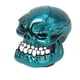 thumbnail image 3 of Aluminium Alloy Human Skull Truck Manual Gear Knob - Blue Hugo Manual de la perilla del cambio de engranaje, 3 of 6