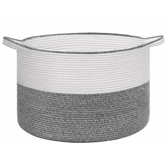 LITERRA Cotton Rope Clothes Baskets for Storage 25 Gallon, Woven Basket, Living Room Bedroom Towel Basket for Organizing