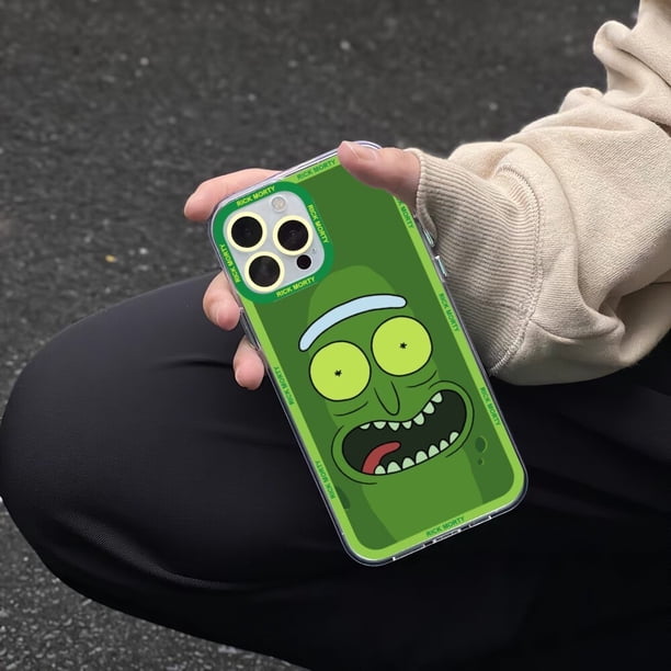 Funda de teléfono con dibujos animados de Ricks para iPhone, carcasa transparente para iPhone 11 12 Mini 13 14 Pro Max Fivean unisex