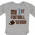thumbnail image 4 of Inktastic My First Football Season Boys or Girls Long Sleeve Baby Bodysuit, 4 of 5